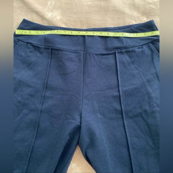 Garnet Hill Comfort Cropped Wide Leg Dark Blue Pants Sz XL.(J-8) - Picture 7 of 11